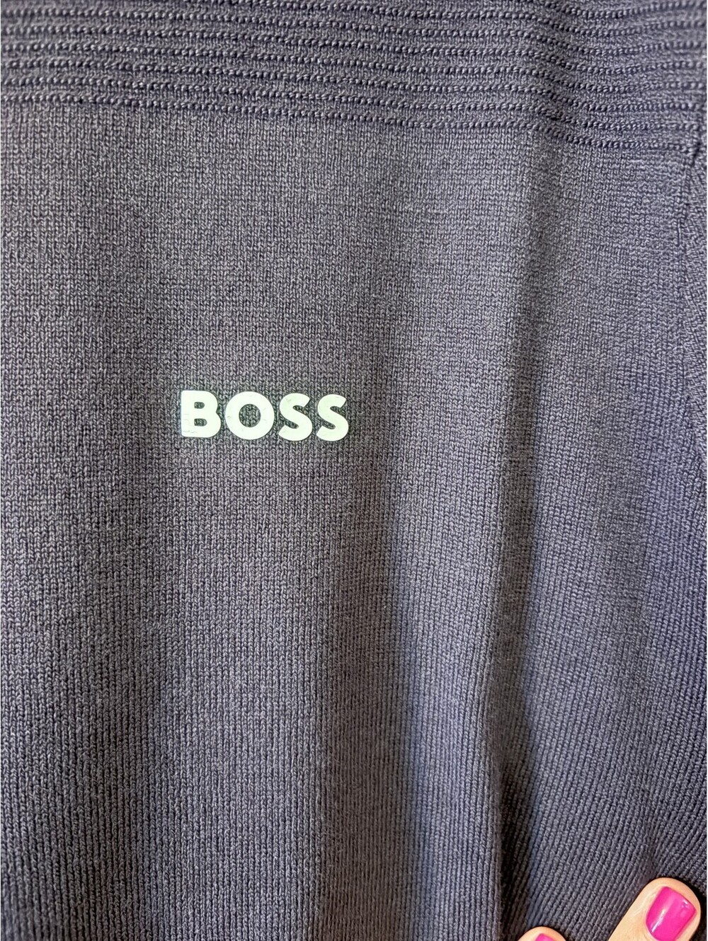 BOSS Momentum-X Dry Tech-Flex Merino Sweater, Size L, Plum, NWT - Picture 5 of 12